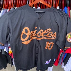 Jones baltimore orioles majestic mlb jersey xl